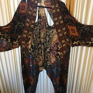 Free People Little Wing Mix Kimono (NWT)